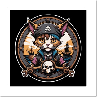 Pirate Cat Posters and Art